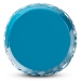 Baxton Studio Branson Modern and Contemporary Blue Finished Metal Outdoor Side Table - BSOH01-101370C Blue Metal Side Table