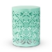 Baxton Studio Jamila Modern and Contemporary Aqua Finished metal Outdoor Side Table
