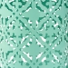 Baxton Studio Jamila Modern and Contemporary Aqua Finished metal Outdoor Side Table - BSOH01-104258 Aqua Metal Side Table