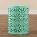 Baxton Studio Jamila Modern and Contemporary Aqua Finished metal Outdoor Side Table - BSOH01-104258 Aqua Metal Side Table