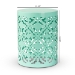 Baxton Studio Jamila Modern and Contemporary Aqua Finished metal Outdoor Side Table - BSOH01-104258 Aqua Metal Side Table