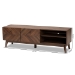 Baxton Studio Hartman Mid-Century Modern Walnut Brown Finished Wood TV Stand - BSOLV23TV2312WI-Columbia-TV