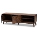 Baxton Studio Hartman Mid-Century Modern Walnut Brown Finished Wood TV Stand - BSOLV23TV2312WI-Columbia-TV