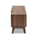 Baxton Studio Hartman Mid-Century Modern Walnut Brown Finished Wood TV Stand - BSOLV23TV2312WI-Columbia-TV