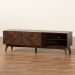 Baxton Studio Hartman Mid-Century Modern Walnut Brown Finished Wood TV Stand - BSOLV23TV2312WI-Columbia-TV