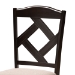 Baxton Studio Carlin Sand Fabric Upholstered and Dark Brown Finished Wood 5-Piece Dining Set - BSOCarlin-Sand/Dark Brown-5PC Dining Set