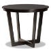 Baxton Studio Morigan Sand Fabric Upholstered and Dark Brown Finished Wood 5-Piece Dining Set - BSOMorigan-Sand/Dark Brown-5PC Dining Set