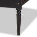 Baxton Studio Hancock Mid-Century Modern Charcoal Finished Wood and Synthetic Rattan Twin Size Daybed - BSOMG0075-Black Rattan/Black-Daybed