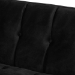Baxton Studio Ambra Glam and Luxe Black Velvet Upholstered and Button Tufted Sofa with Gold-Tone Frame - BSOTSF-5507-Black/Gold-SF