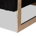 Baxton Studio Ambra Glam and Luxe Black Velvet Upholstered and Button Tufted Sofa with Gold-Tone Frame - BSOTSF-5507-Black/Gold-SF
