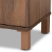 Baxton Studio Talon Modern and Contemporary Two-Tone Walnut Brown and Dark Grey Finished Wood 2-Door Shoe Storage Cabinet - BSOSESC70210WI-Columbia/Dark Grey-Shoe Cabinet