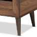 Baxton Studio Salma Modern and Contemporary Walnut Brown Finished Wood 2-Door Shoe Storage Cabinet - BSOSESC70180WI-Columbia-Shoe Cabinet