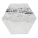 Baxton Studio Kalena Modern and Contemporary Gold Metal End Table with Marble Tabletop - BSOH01-97049-Metal/Marble Side Table