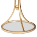 Baxton Studio Tarmon Modern and Contemporary Gold Finished Metal End Table with Marble Tabletop - BSOH01-100353-Metal/Marble Side Table