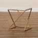 Baxton Studio Hadley Modern and Contemporary Gold Finished Metal End Table with Marble Tabletop - BSOH01-94137-Metal/Marble Side Table