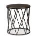 Baxton Studio Finnick Modern Industrial Antique Black finished Metal End Table