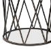 Baxton Studio Finnick Modern Industrial Antique Black finished Metal End Table - BSOH01-102535 Metal Side Table
