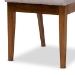 Baxton Studio Rosa Modern and Contemporary Grey Fabric Upholstered and Walnut Brown Finished Wood 7-Piece Dining Set - BSORosa-Grey/Walnut-7PC Dining Set