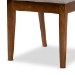 Baxton Studio Suvi Modern and Contemporary Grey Fabric Upholstered and Walnut Brown Finished Wood 7-Piece Dining Set - BSOSuvi-Grey/Walnut-7PC Dining Set