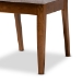 Baxton Studio Gideon Modern and Contemporary Grey Fabric Upholstered and Walnut Brown Finished Wood 2-Piece Dining Chair Set - BSORH2083C-Grey/Walnut-DC-2PK