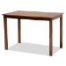 Baxton Studio Suvi Modern and Contemporary Grey Fabric Upholstered and Walnut Brown Finished Wood 5-Piece Dining Set - BSOSuvi-Grey/Walnut-5PC Dining Set