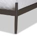 Baxton Studio Samir Modern Industrial Black Bronze Finished Metal Full Size Platform Bed - BSOTS-Lidia-Black-Full