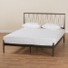 Baxton Studio Samir Modern Industrial Black Bronze Finished Metal Full Size Platform Bed - BSOTS-Lidia-Black-Full