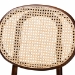Baxton Studio Garold Mid-Century Modern Brown Woven Rattan and Walnut Brown Wood 2-Piece Cane Dining Chair Set - BSOC19-Walnut-Beechwood/Rattan-DC