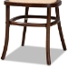 Baxton Studio Garold Mid-Century Modern Brown Woven Rattan and Walnut Brown Wood 2-Piece Cane Dining Chair Set - BSOC19-Walnut-Beechwood/Rattan-DC