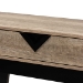 Baxton Studio Wales Modern and Contemporary Light Brown Finished Wood 1-Drawer Console Table - BSOWales-1DW-Console
