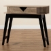 Baxton Studio Wales Modern and Contemporary Light Brown Finished Wood 1-Drawer Console Table - BSOWales-1DW-Console