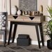 Baxton Studio Wales Modern and Contemporary Light Brown Finished Wood 2-Drawer Console Table - BSOWales-2DW-Console