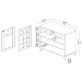 Baxton Studio Glidden Modern and Contemporary Oak Brown Finished Wood 2-Door Shoe Storage Cabinet - BSOFP-1201-Wotan Oak