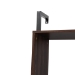 Baxton Studio Fariat Modern Industrial Walnut Brown Finished Wood and Black Metal Display Shelf with Desk - BSOBRO-003