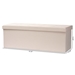 Baxton Studio Haide Modern and Contemporary Beige Fabric Upholstered Storage Ottoman - BSO4A-311CR-Beige-Storage Ottoman