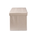 Baxton Studio Haide Modern and Contemporary Beige Fabric Upholstered Storage Ottoman - BSO4A-311CR-Beige-Storage Ottoman