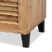 Baxton Studio Coolidge Modern and Contemporary Oak Brown Finished Wood 5-Shelf Shoe Storage Cabinet - BSOFP-03LV-Wotan Oak