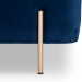 Baxton Studio Rockwell Contemporary Glam and Luxe Navy Blue Velvet Fabric Upholstered and Gold Finished Metal Storage Bench - BSOFZD0223-Navy Blue Velvet-Bench
