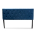 Baxton Studio Felix Modern and Contemporary Navy Blue Velvet Fabric Upholstered Full Size Headboard - BSOFelix-Navy Blue Velvet-HB-Full