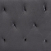 Baxton Studio Felix Modern and Contemporary Grey Velvet Fabric Upholstered Queen Size Headboard - BSOFelix-Grey Velvet-HB-Queen