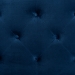 Baxton Studio Leone Modern and Contemporary Navy Blue Velvet Fabric Upholstered Queen Size Headboard - BSOLeone-Navy Blue Velvet-HB-Queen