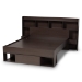 Baxton Studio Dexton Modern and Contemporary Dark Brown Finished Wood Queen Size Platform Storage Bed - BSOSEBED13031026-Modi Wenge-Queen