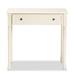Baxton Studio Mahler Classic and Traditional White Finished Wood 1-Drawer Console Table - BSOFZDR19084-White-Console Table