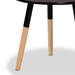 Baxton Studio Obert Mid-Century Modern Two-Tone Black and Oak Brown Finished Wood Coffee Table - BSOFMA-0320-Black/Tan Legs-CT