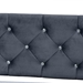 Baxton Studio Cora Modern and Contemporary Grey Velvet Fabric Upholstered and Dark Brown Finished Wood Twin Size Daybed - BSOCora-Grey Velvet-Daybed-Twin