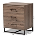 Baxton Studio Daxton Modern and Contemporary Rustic Oak Finished Wood 3-Drawer Storage Chest - BSODC 5860-00-Rustic Oak-3DW-Chest