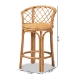 bali & pari Orchard Modern Bohemian Natural Brown Rattan Counter Stool - BSOOrchard-Rattan-CS