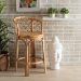 bali & pari Orchard Modern Bohemian Natural Brown Rattan Counter Stool - BSOOrchard-Rattan-CS