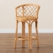 bali & pari Orchard Modern Bohemian Natural Brown Rattan Counter Stool - BSOOrchard-Rattan-CS