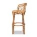 bali & pari Orchard Modern Bohemian Natural Brown Rattan Bar Stool - BSOOrchard-Rattan-BS